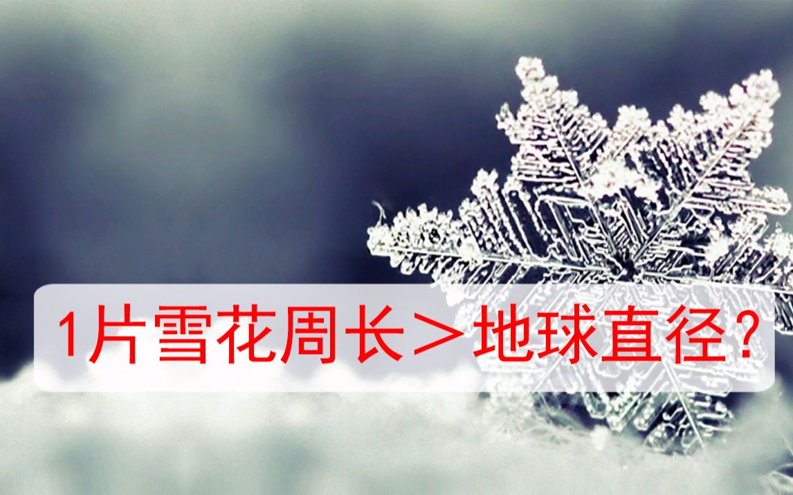 [图]【天才定律】一片雪花的周长竟然超过地球直径？数学真有趣！