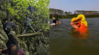 Video herunterladen: 华南F3又开始拜山祭祖：遇山开山、遇水撑船、飞檐走壁、家族野炊