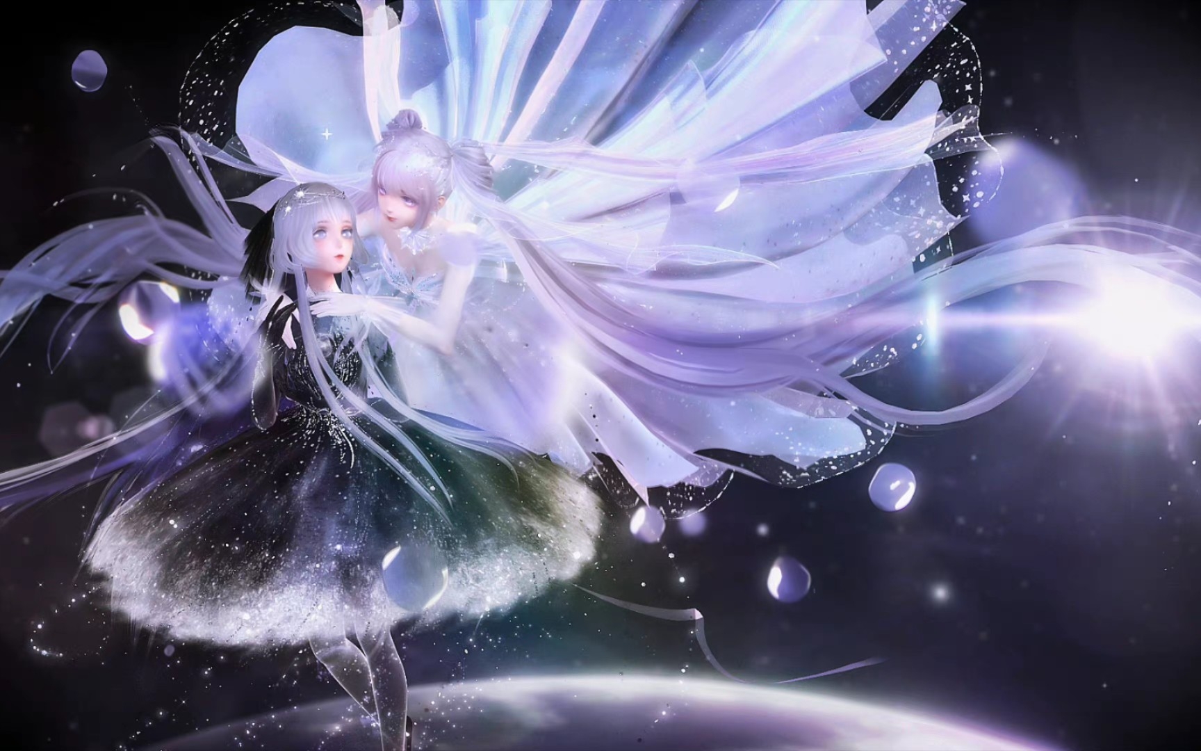 【闪耀暖暖】周年庆《墟空中的星芒》双闪抽阁实况_手机游戏热门视频