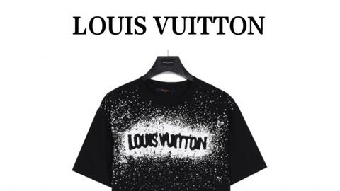 Louis Vuitton路易威登LV 泼墨满天星字母短袖T恤_哔哩哔哩_bilibili