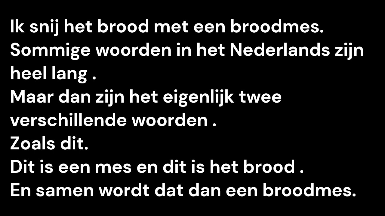 Dutch words 荷兰语初学组词brood + mes = broodmes哔哩哔哩bilibili