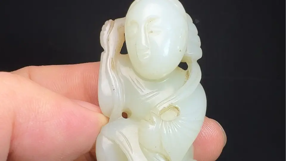 古玉之脊梁—玉璜 黄玉如意紋璜円 壁 和田玉 古玉
