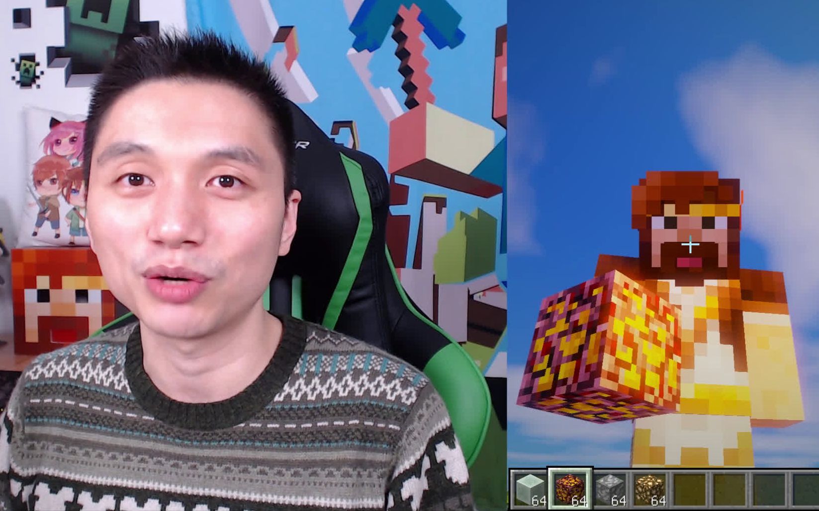 我的世界 籽岷被起床战争熊孩子玩了!籽岷重新练习pvp!