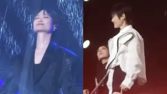 雨中甩头的李小葱真的玩嗨了！果然李小葱只要一吹发型，必下雨！还得是李“雨”春！！！甩头，撩发，这谁顶得住！