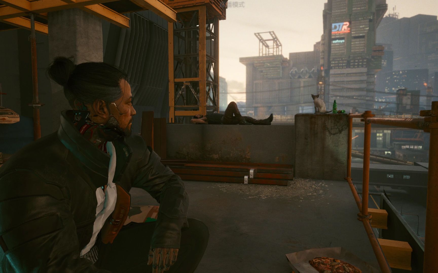 [赛博朋克2077 gai头小子 23]竹村的计划,和竹村在楼顶谈人生