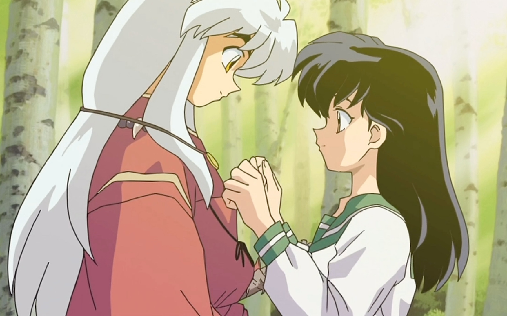 犬夜叉:镜中的梦幻城 犬薇高甜日常cut2 戈薇制作大头贴爱心项链_哔哩