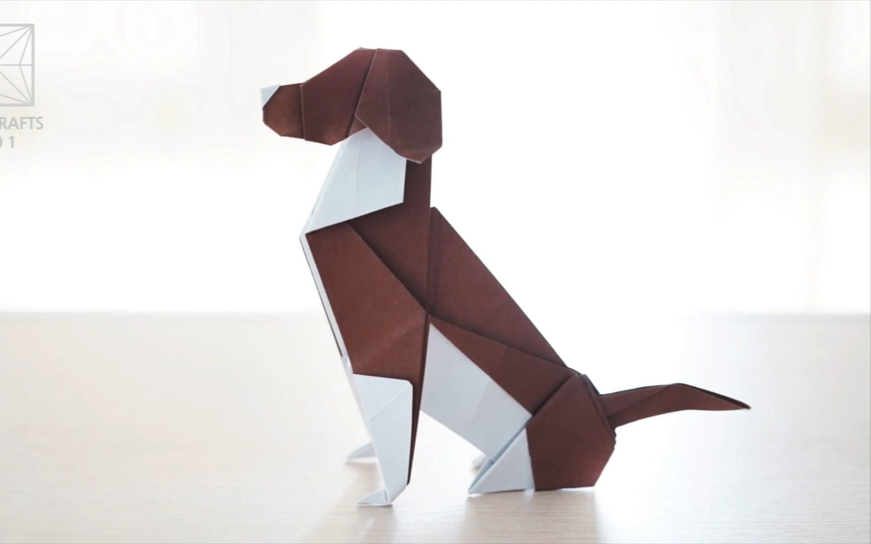 【折纸教程】谁还没有一只折纸狗狗嘞,有修勾了已经不想和没有的人