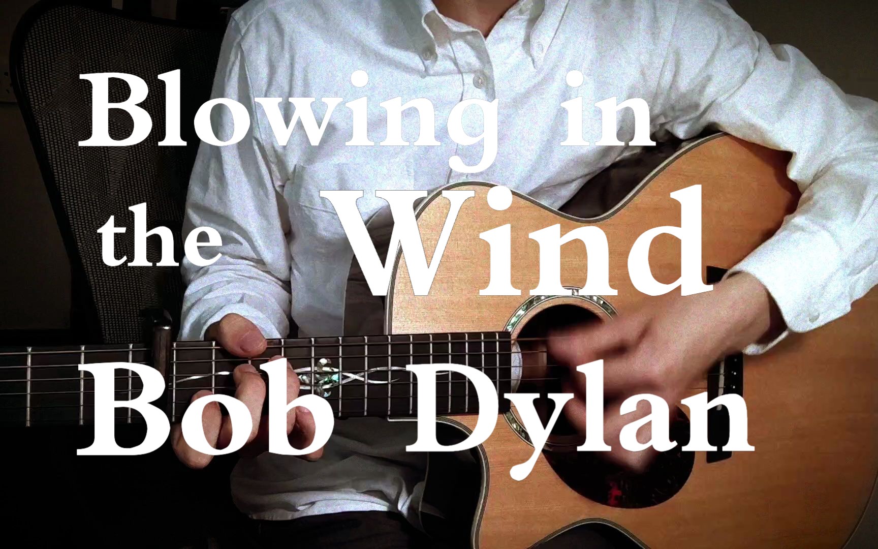 [图]【吉他弹唱】Bob Dylan-Blowing in the wind