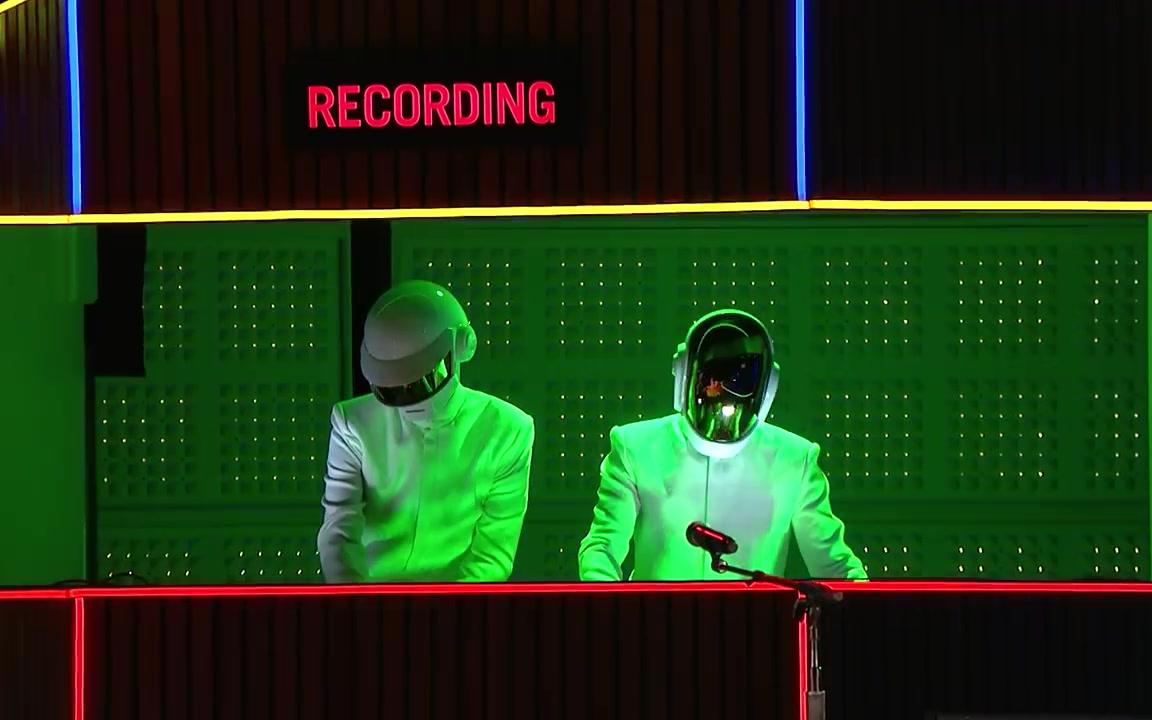 daftpunkgetlucky2014格莱美live