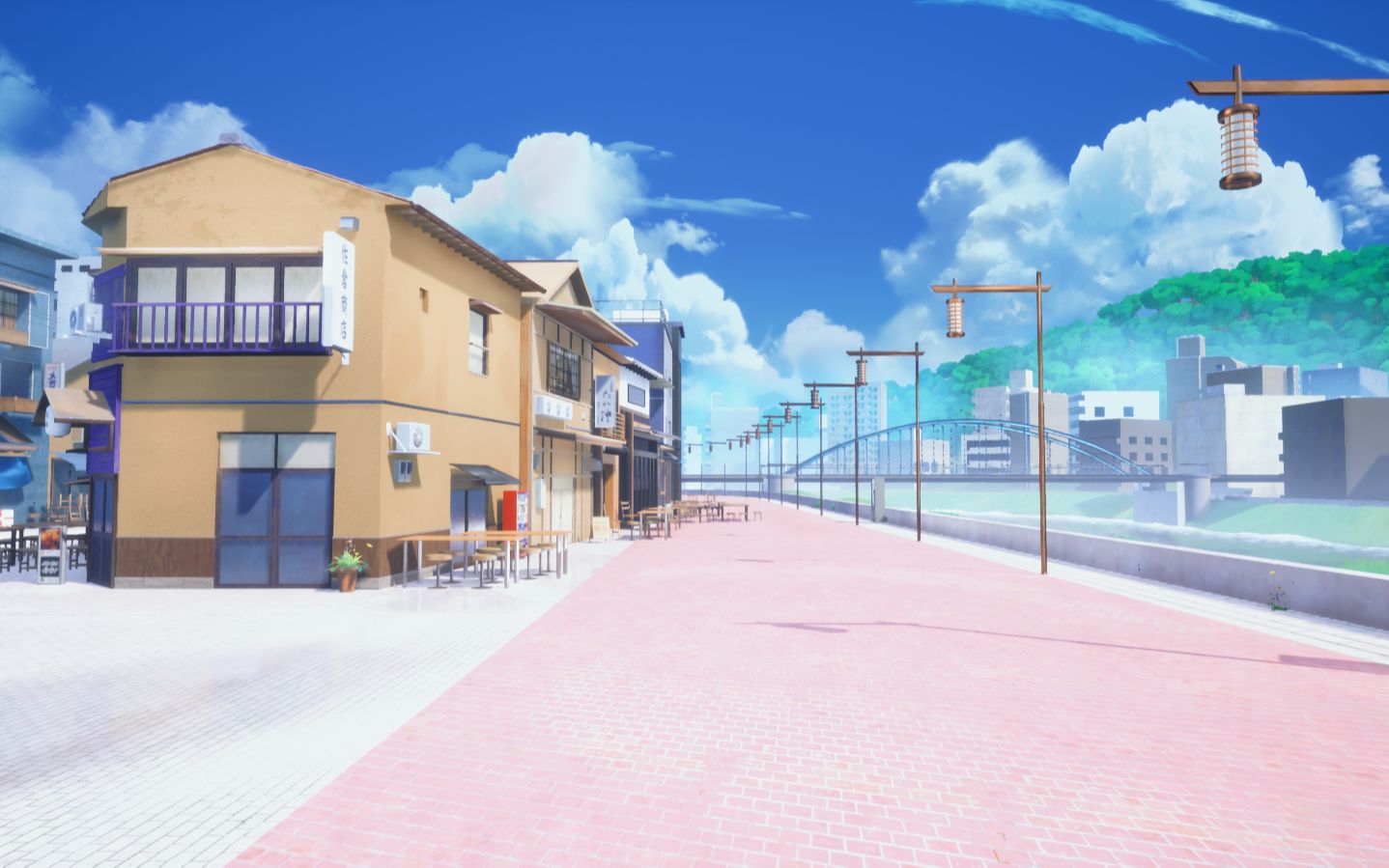 ue4风格化新海诚动漫场景