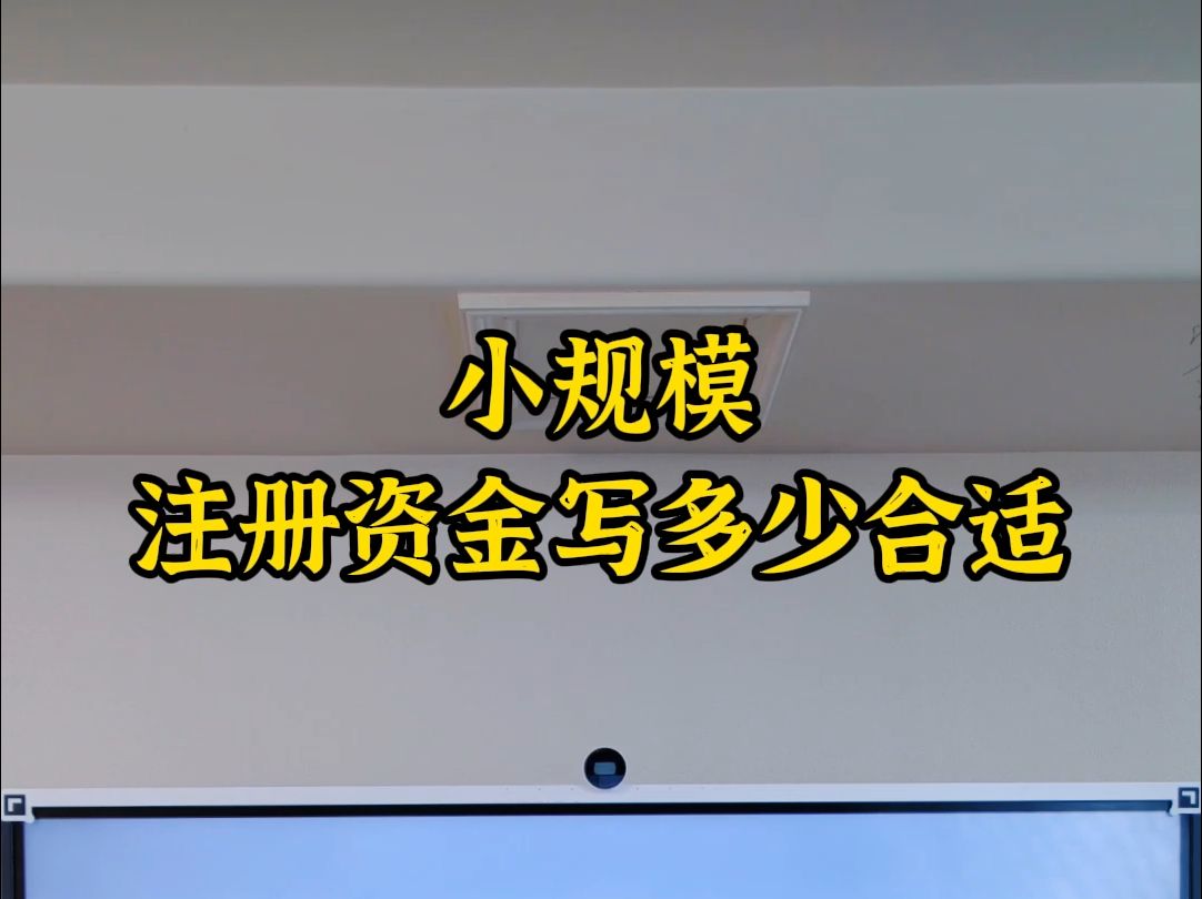 小规模注册资金写多少合适哔哩哔哩bilibili