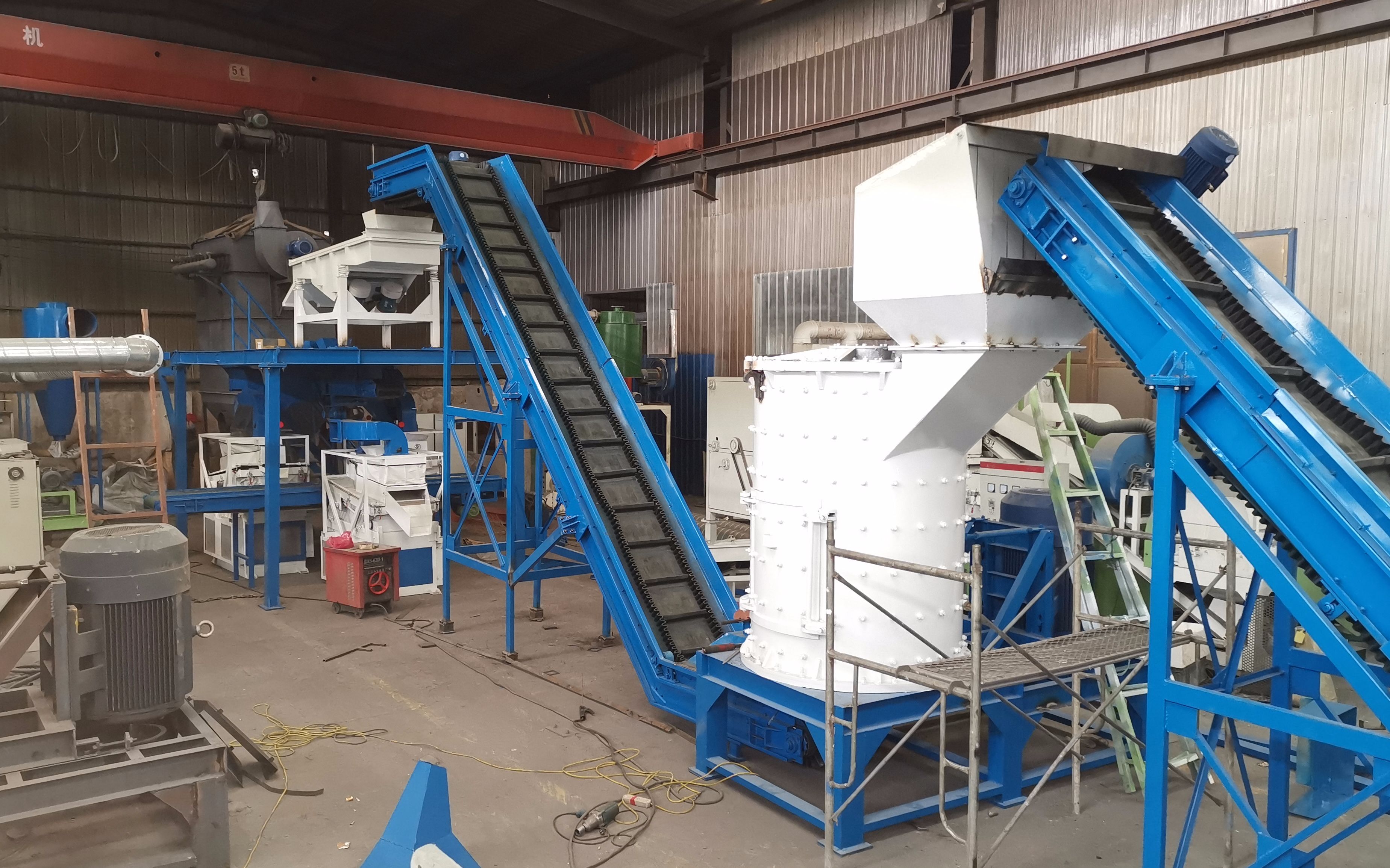 散热器铜铝水箱破碎分选设备机械破碎法脱颖而出