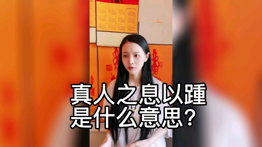 真人之息以踵是什么意思?哔哩哔哩bilibili