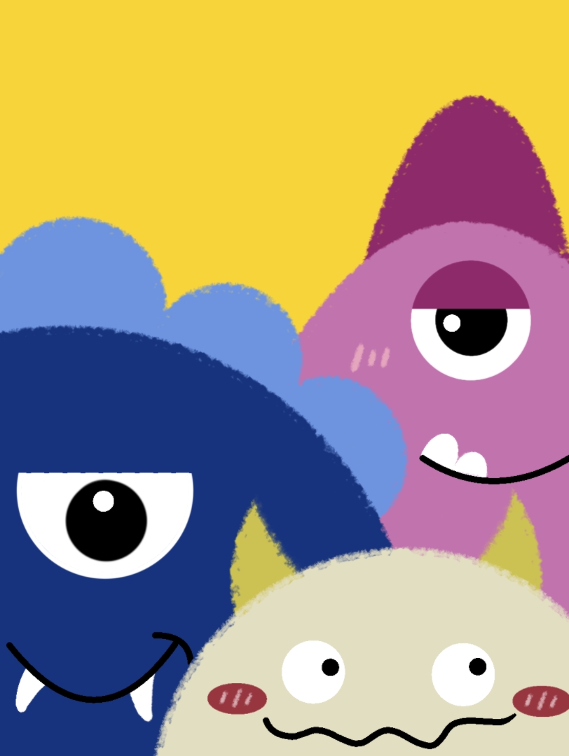 195 简简单单三只小怪物