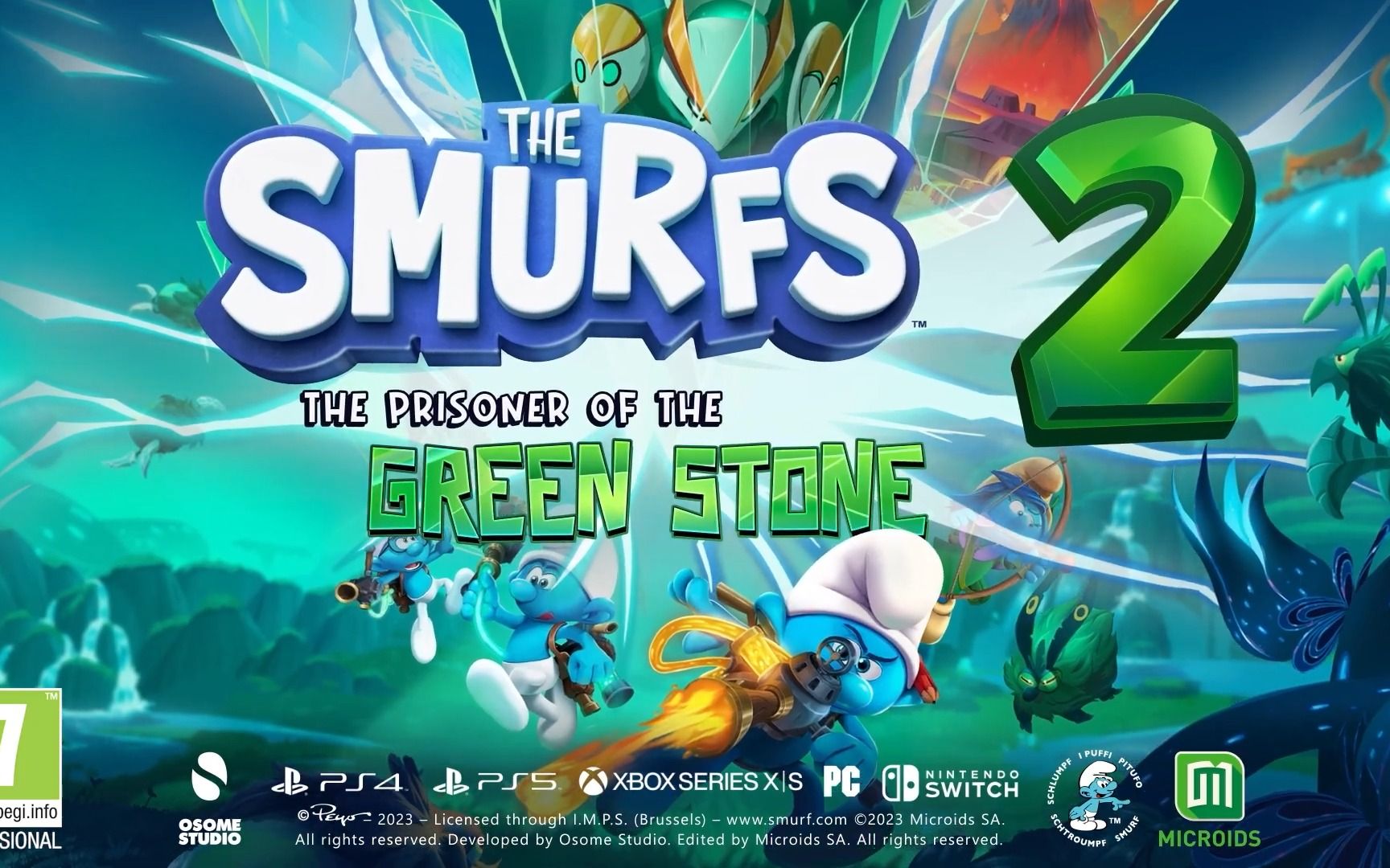 【microids】《蓝精灵2:绿石之囚》首部预告片