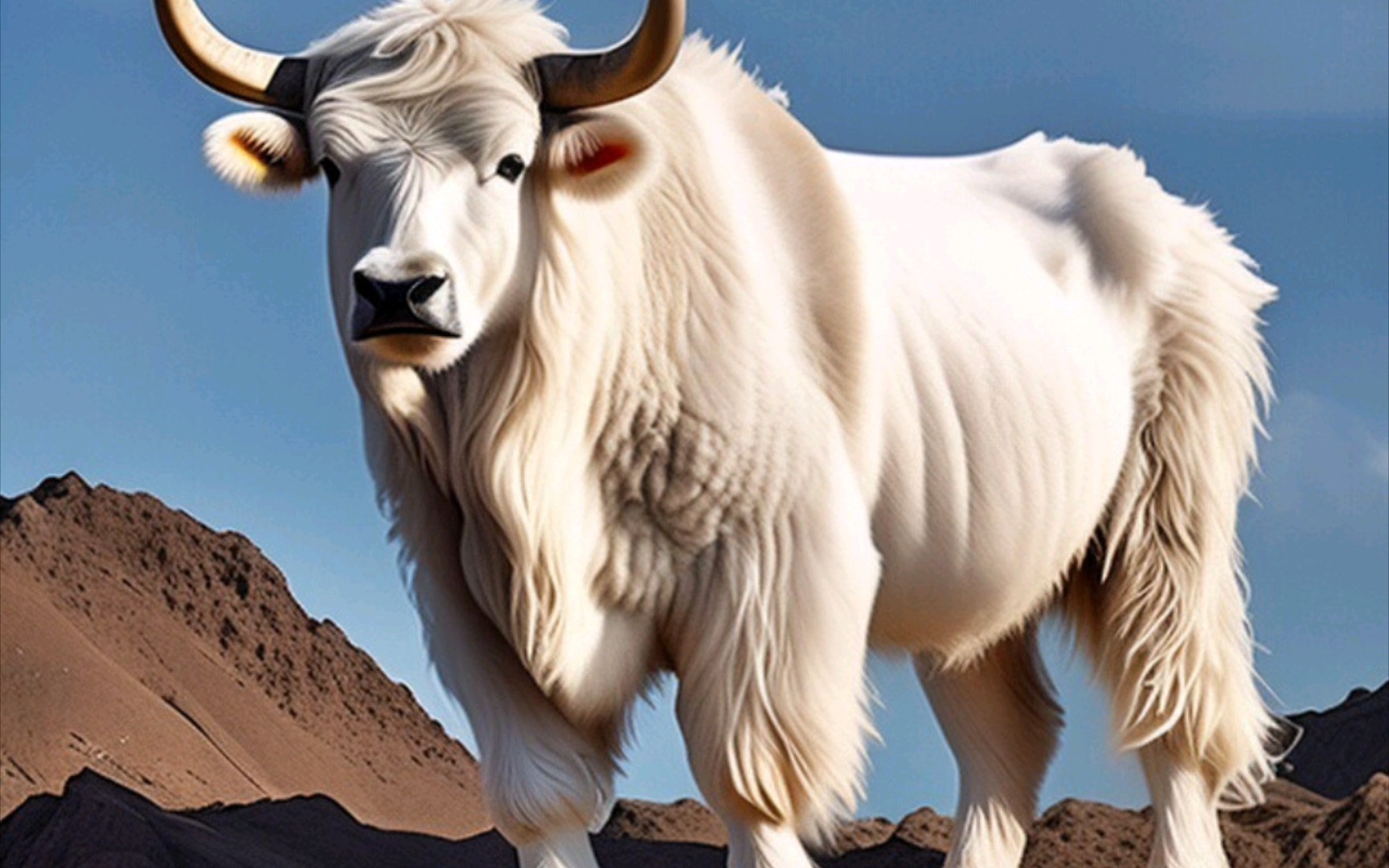 ai生成的白牦牛