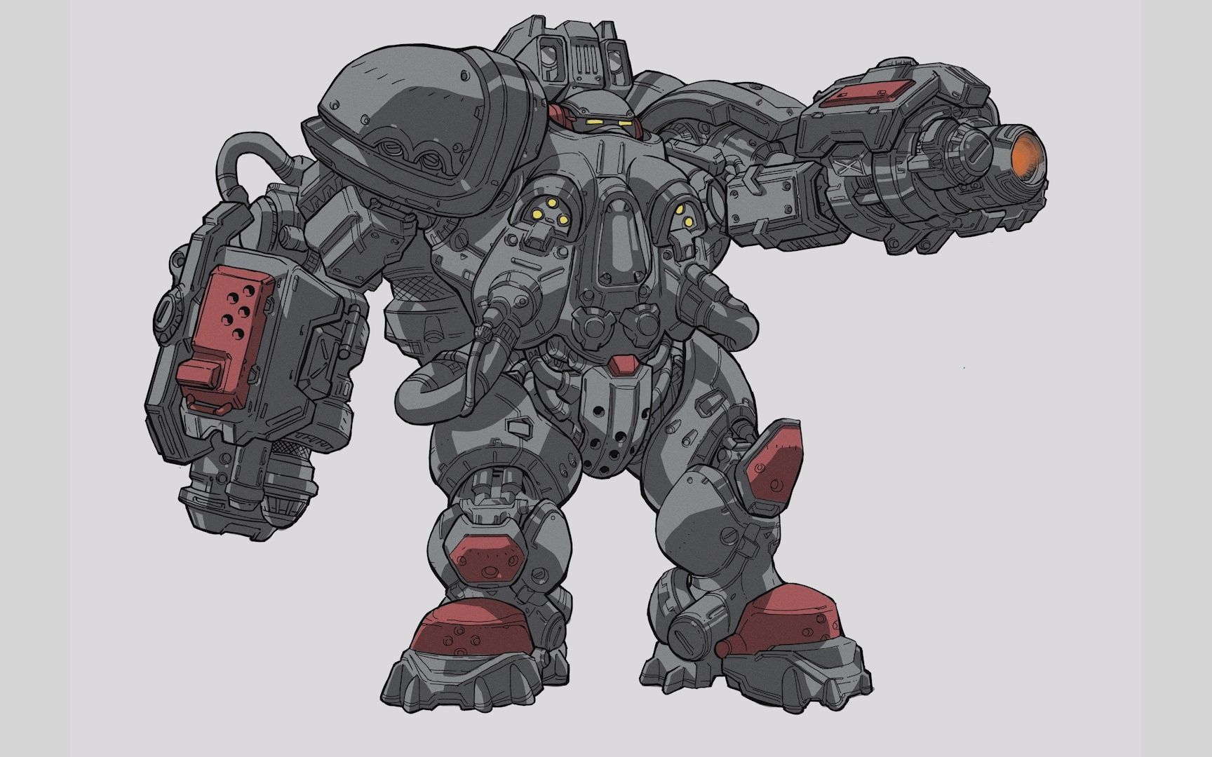 【绘画过程】星际争霸战地手册-劫掠者_哔哩哔哩_bilibili