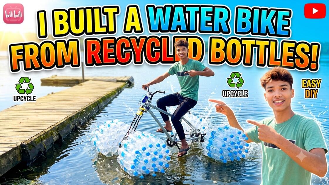 DIY Water Bottle Drone, Pani Par Chalne Wali Cycle Mini Scooty! Amazing ...