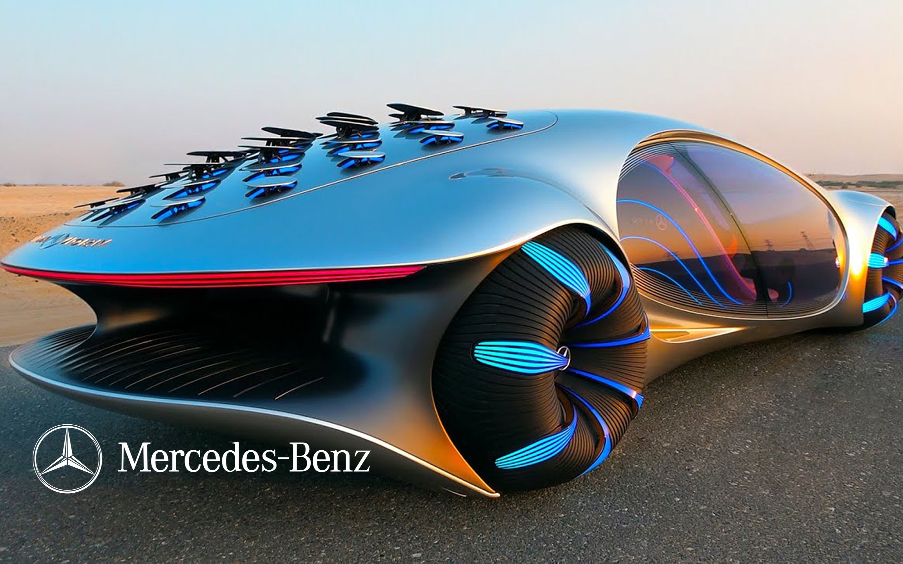 最疯狂的概念车 奔驰x 阿凡达=vision avtr 科幻度爆表了!