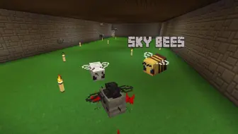 Minecraft 天空养蜂场sky Bees 只有原版蜜蜂可以吗 我的世界整合包实况 哔哩哔哩 Bilibili