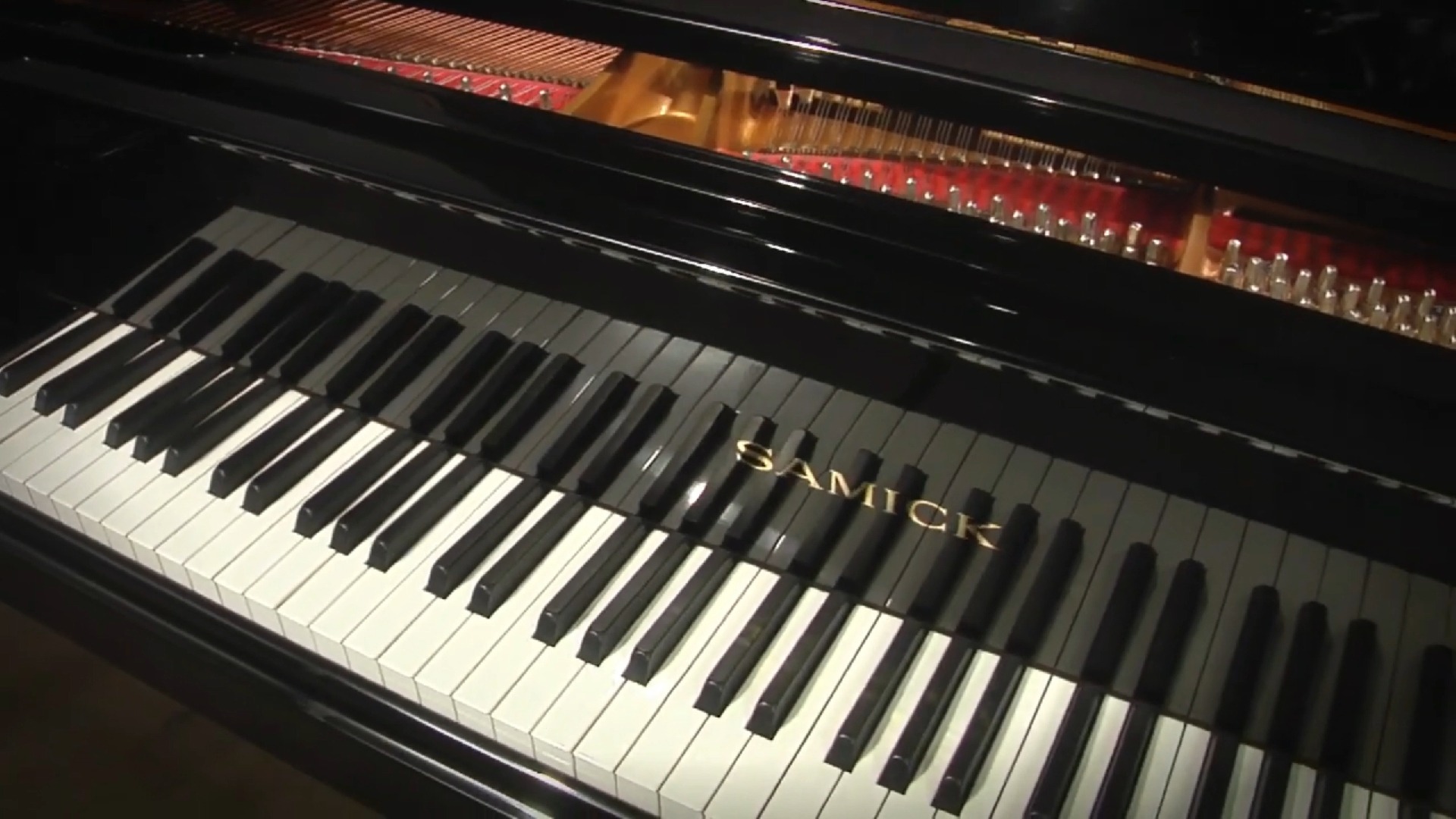 三益钢琴黑色三角钢琴音色鉴赏!