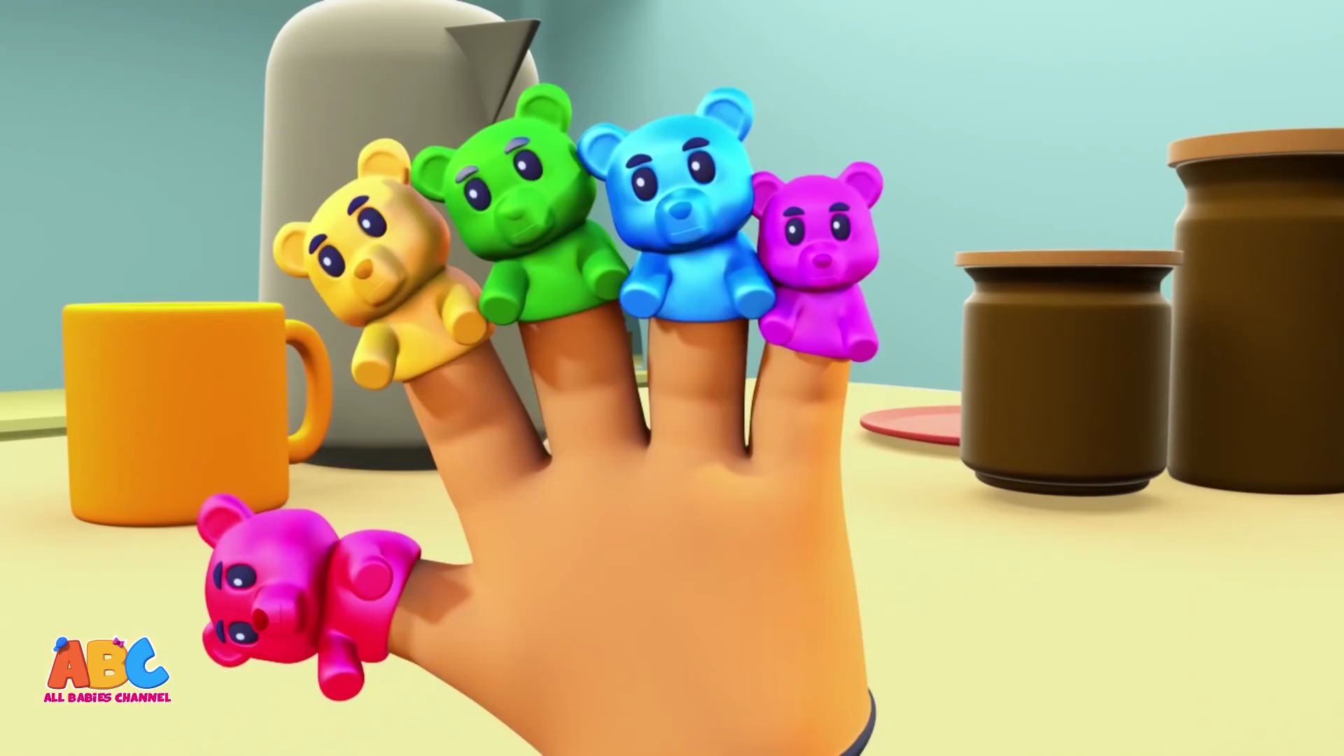 allbabies橡皮熊指套gummybearfingerfamily