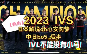 下载视频: 【熟肉】日本解说ob 2023IVS总决赛中日bo5 心安勿梦