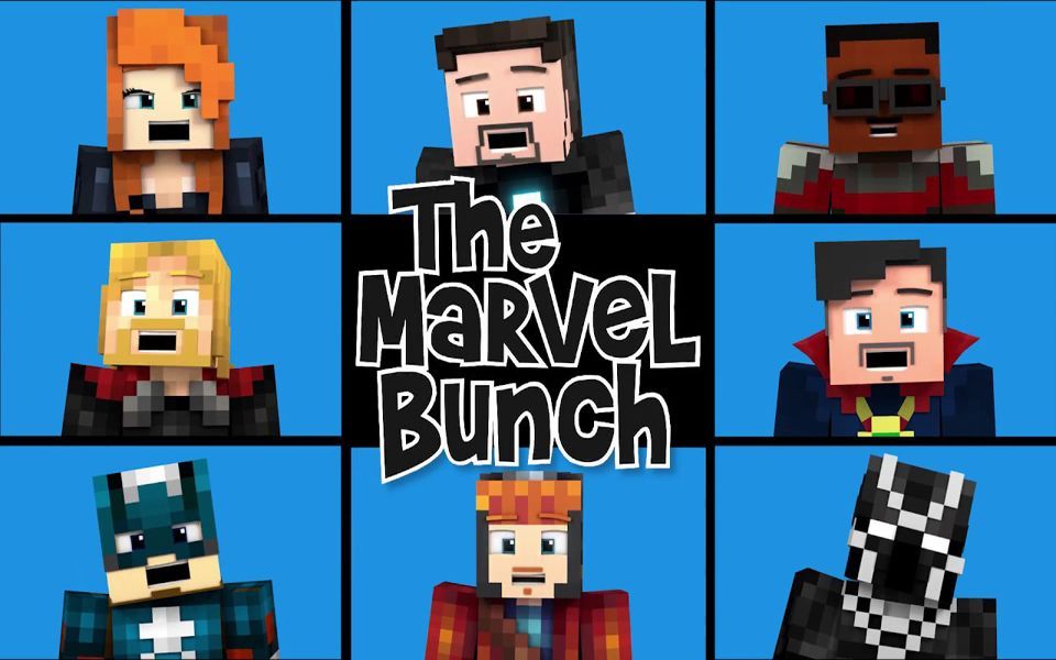 [图]【动画MV中字】复联3主演Minecraft激情大合唱：The Marvel Bunch