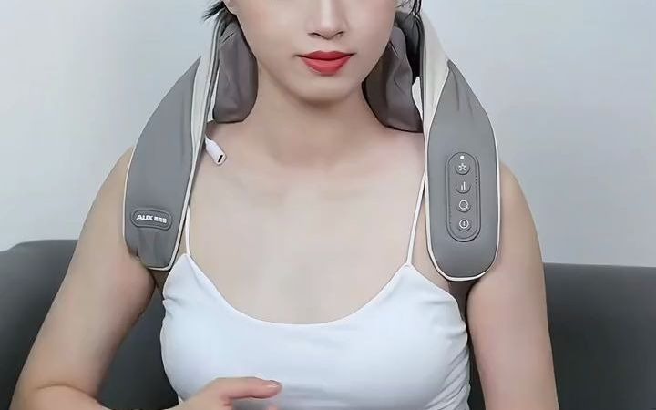 27_奥克斯颈椎充电无线按摩器仪披肩颈舒缓揉捏肩膀脖子斜方肌#按摩