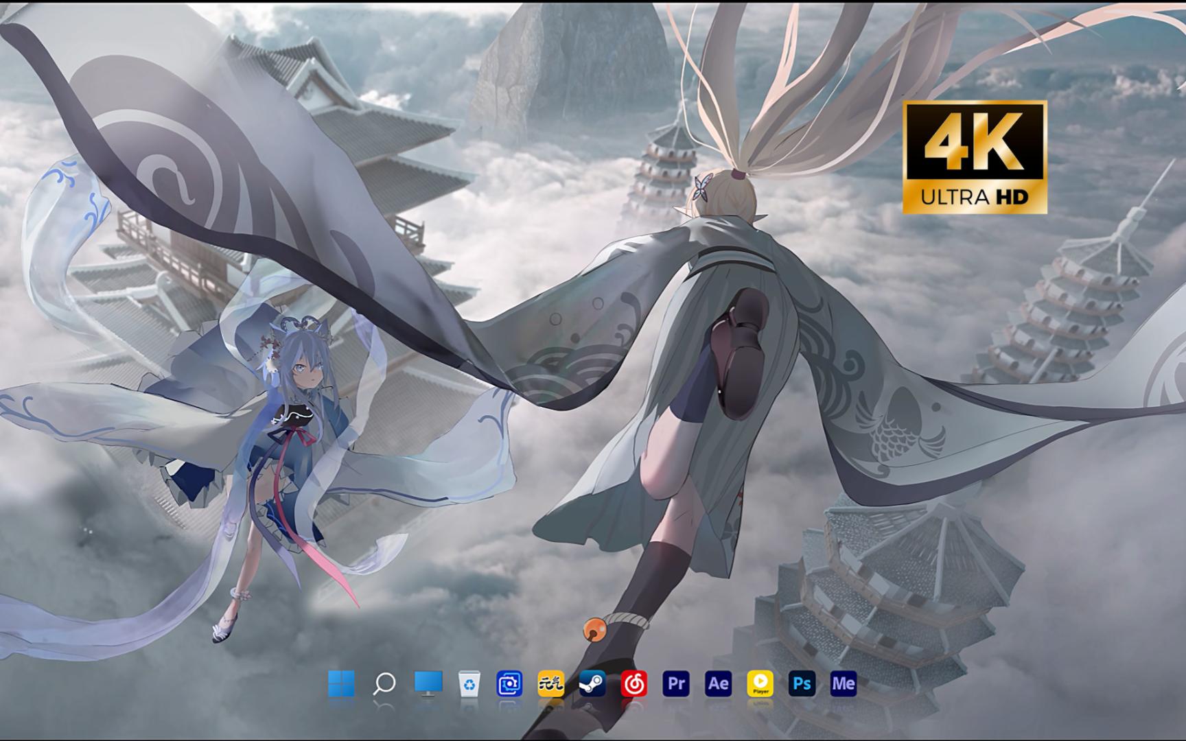 「头发和祈乃」4k动态壁纸分享