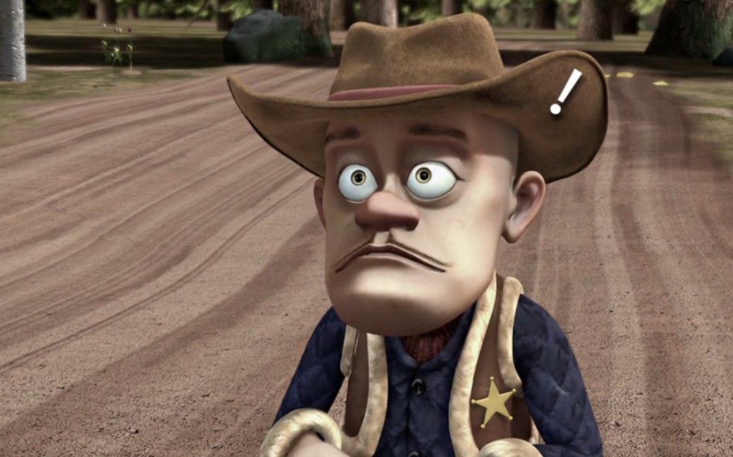 "光头强没马算什么牛仔呀