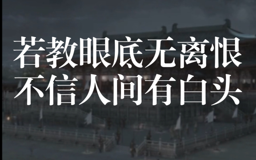 辛弃疾“若教眼底无离恨 不信人间有白头”|表面是在写美人相思的苦闷,寄托的是词人辛弃疾无法实现的政治理想哔哩哔哩bilibili