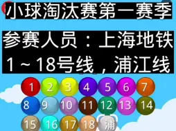 Download Video: 【小球淘汰赛】上海地铁19条线路的淘汰赛！谁能赢？