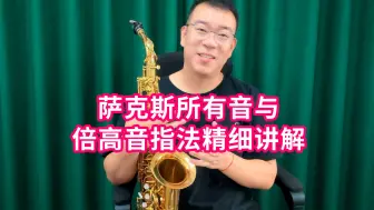 Descargar video: 萨克斯所有指法精细讲解，包含所有变化音指法，练习收藏