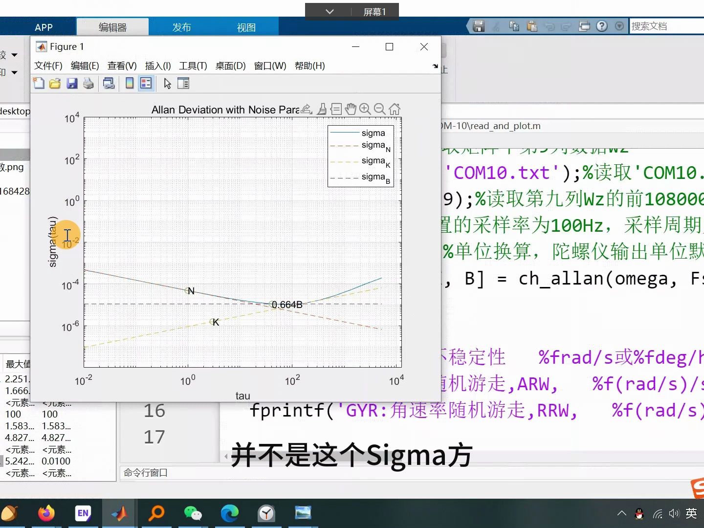 对上期视频使用MATLAB绘制出来的allan方差曲线和相关拟合参数进行简单讲解哔哩哔哩bilibili