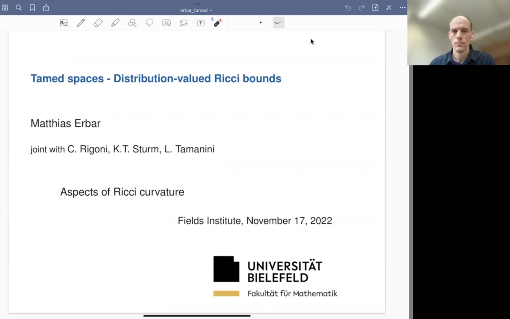 Matthias Erbar:Dirichlet spaces with distributionvalued Ricci bounds哔哩哔哩bilibili