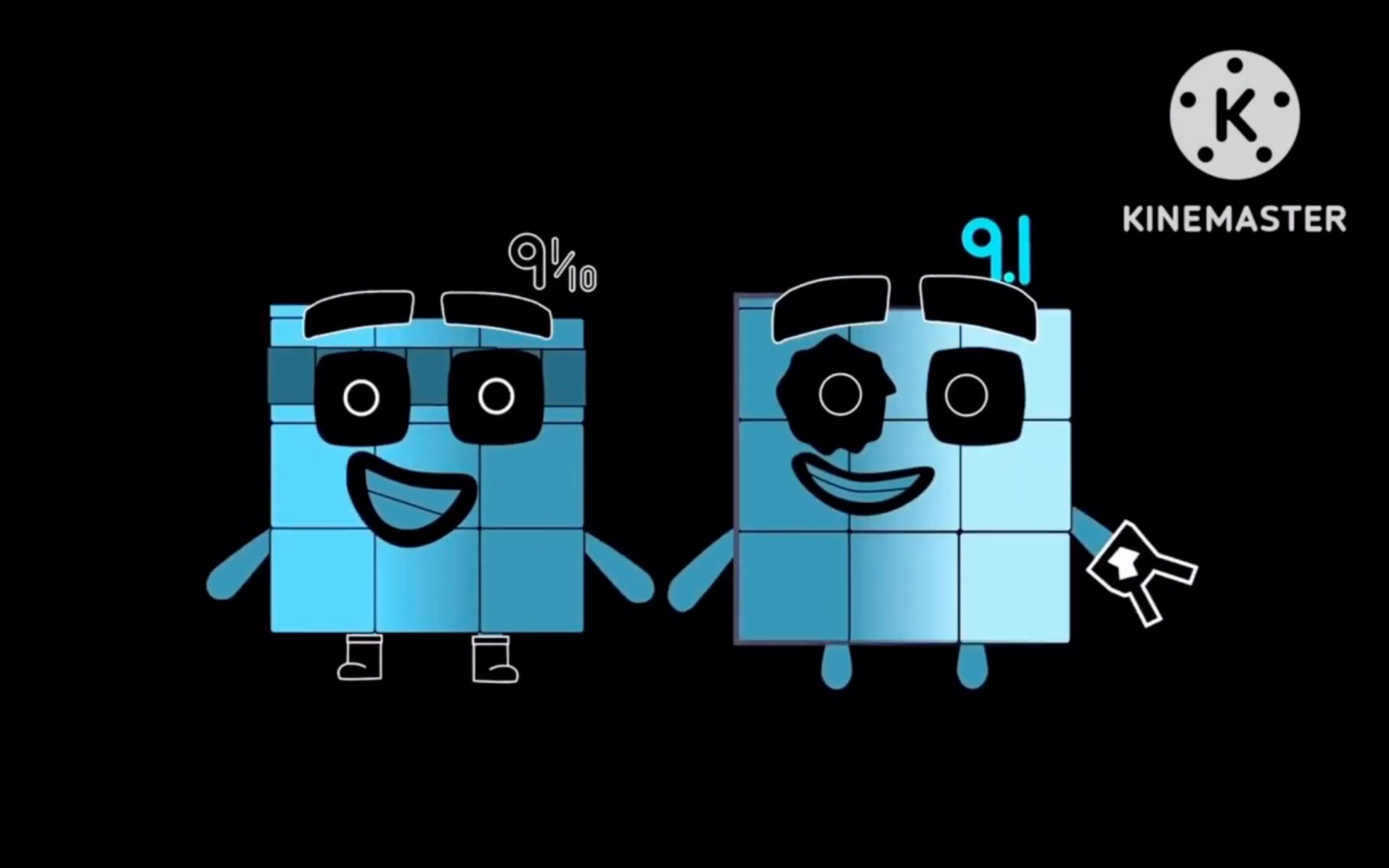 数字方块小数版扭曲(0.1-10)