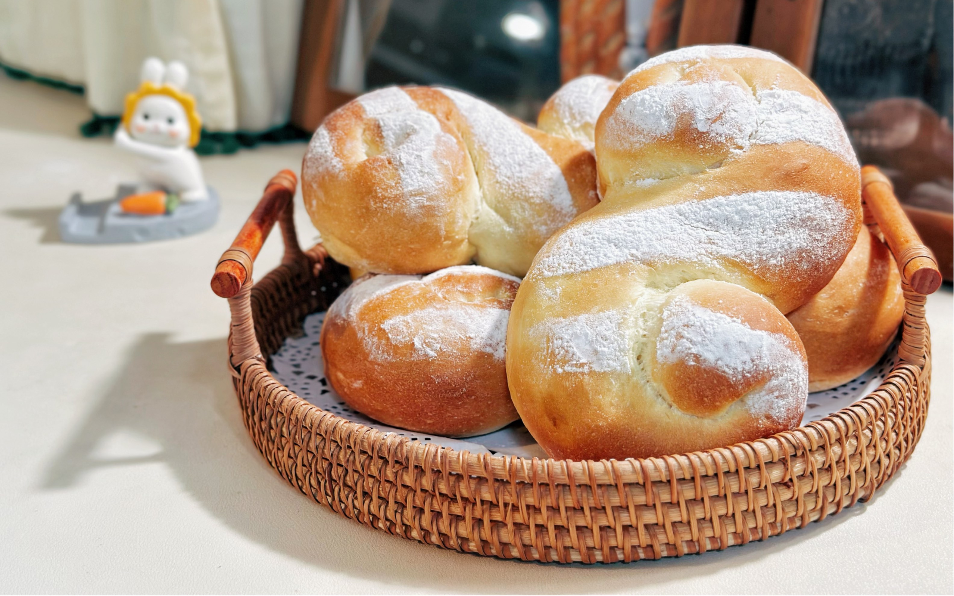 超级好吃的益力多芒果乳酪软欧