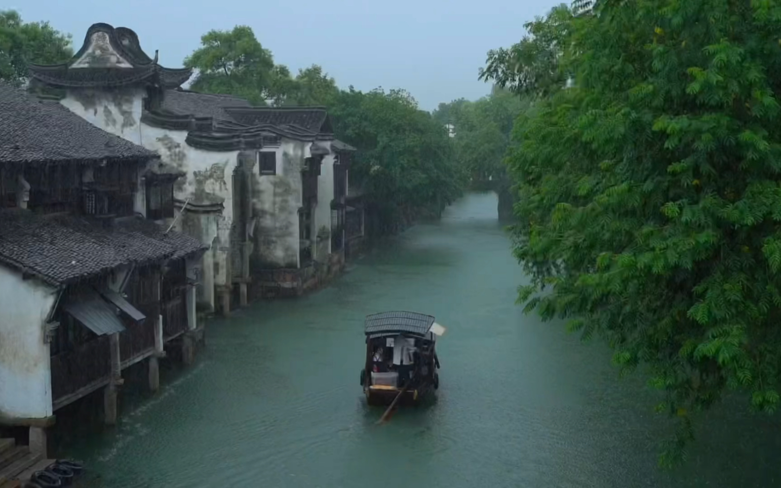 [图]雨中的乌镇，才是真正的烟雨江南