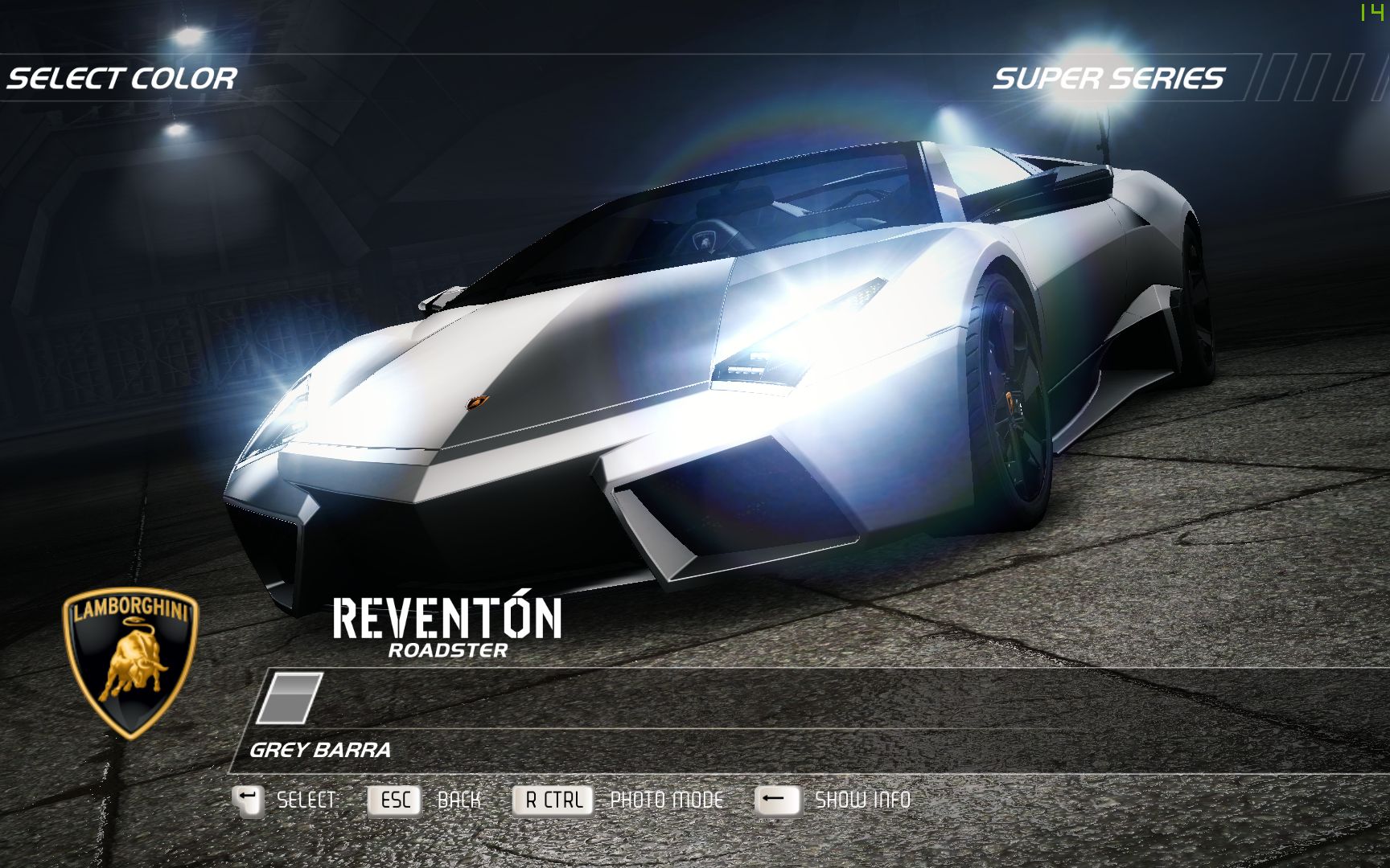 【极品飞车14】ultimately open 兰博基尼 reventon roadster 雷文顿