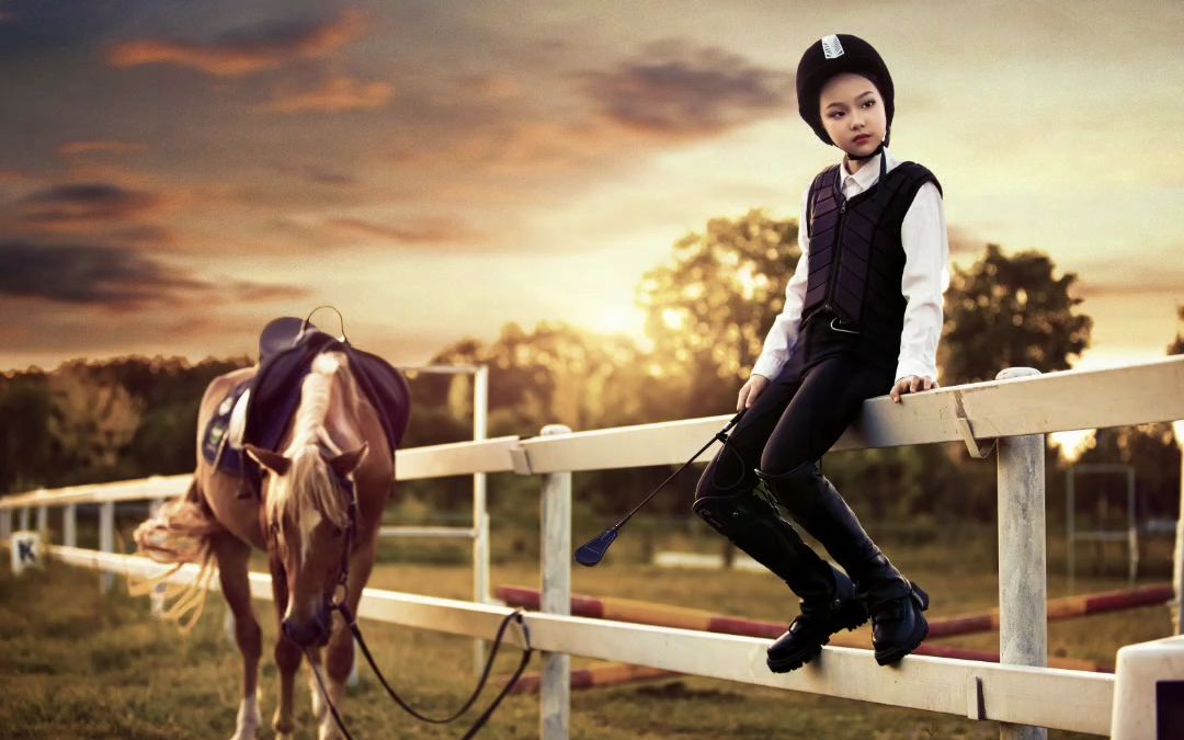 宜昌小阿福儿童摄影 马场外景 策马奔腾千万里 乘风破浪踏锦程