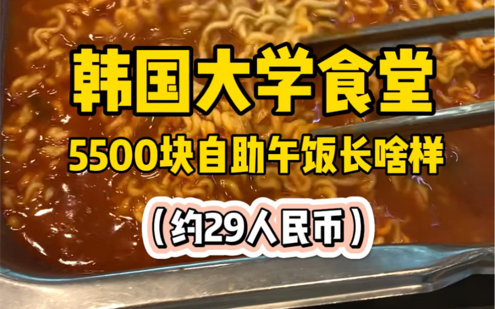 [图]韩国大学食堂打饭