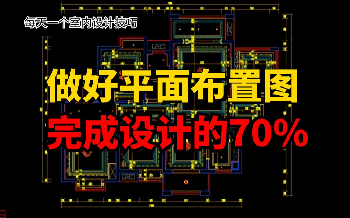 【施工图绘制】怎么让客户看懂你的平面布置图?平面布置图教程哔哩哔哩bilibili