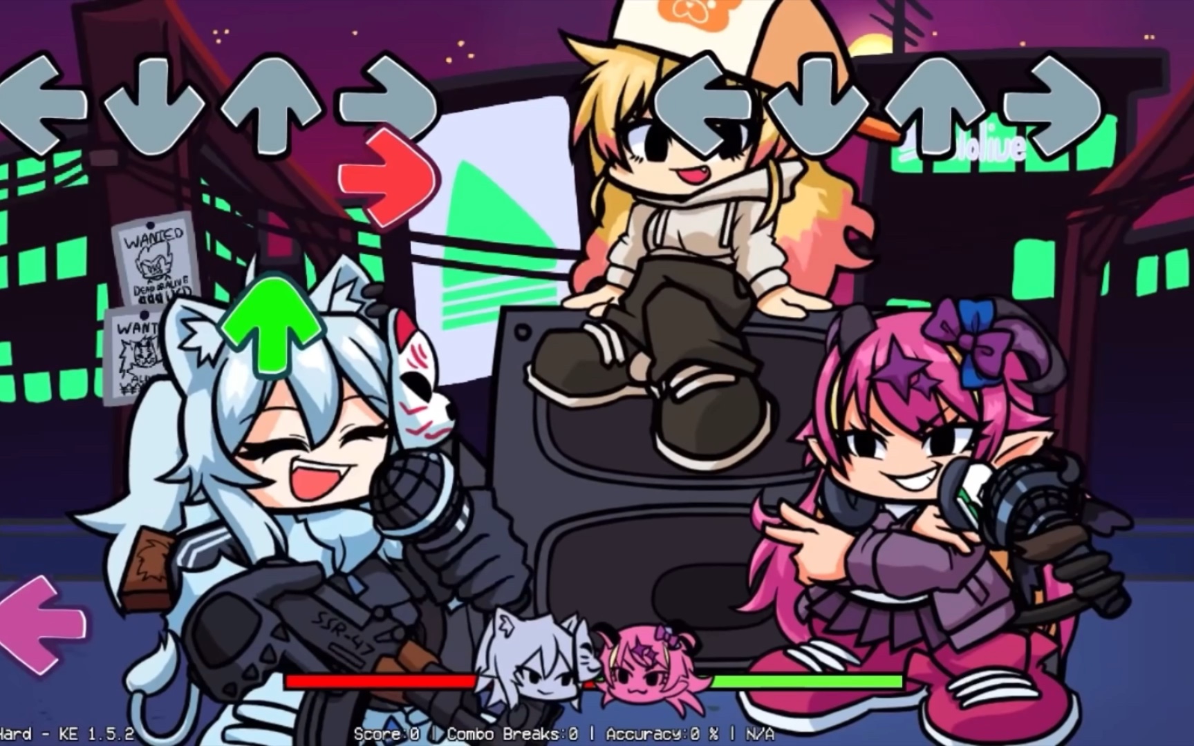 【fnf mod】vs狮白杜丹,困难模式全阶段