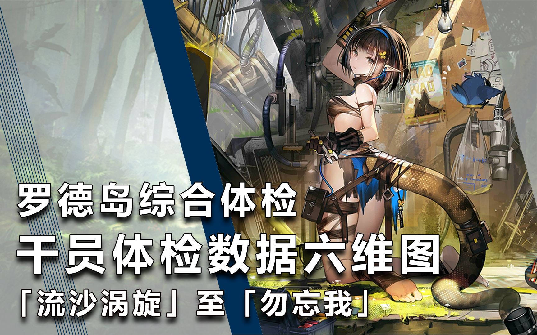 【明日方舟】罗德岛综合体检——干员体检数据六维图(「流沙涡旋」至「勿忘我」22名干员)哔哩哔哩bilibili