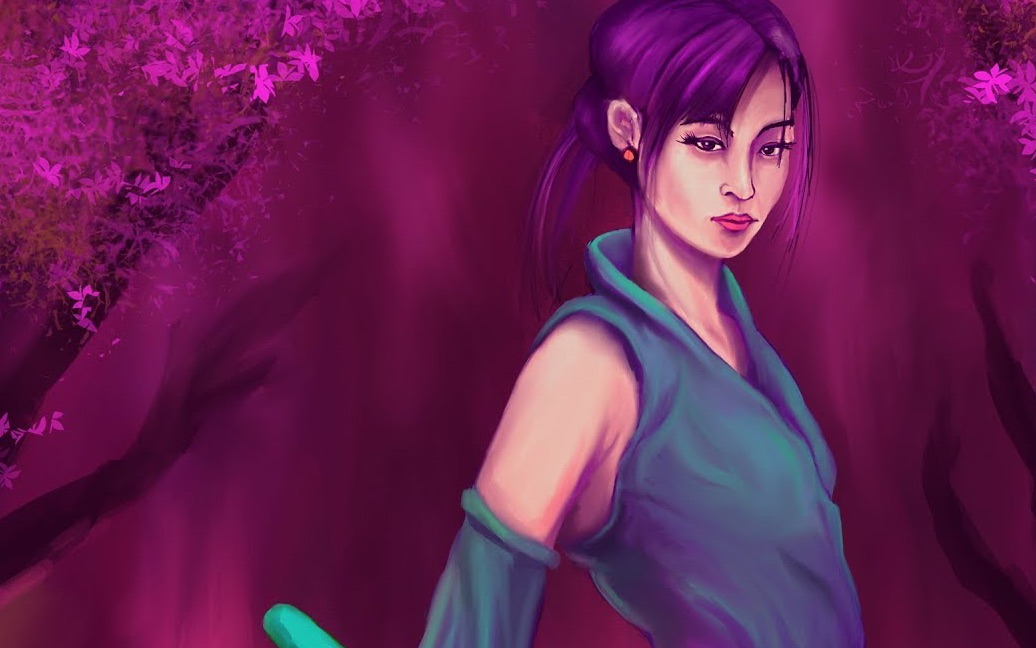 【创意365】133/365 女武芸者(手绘)_哔哩哔哩 (゜-゜)つロ 干杯