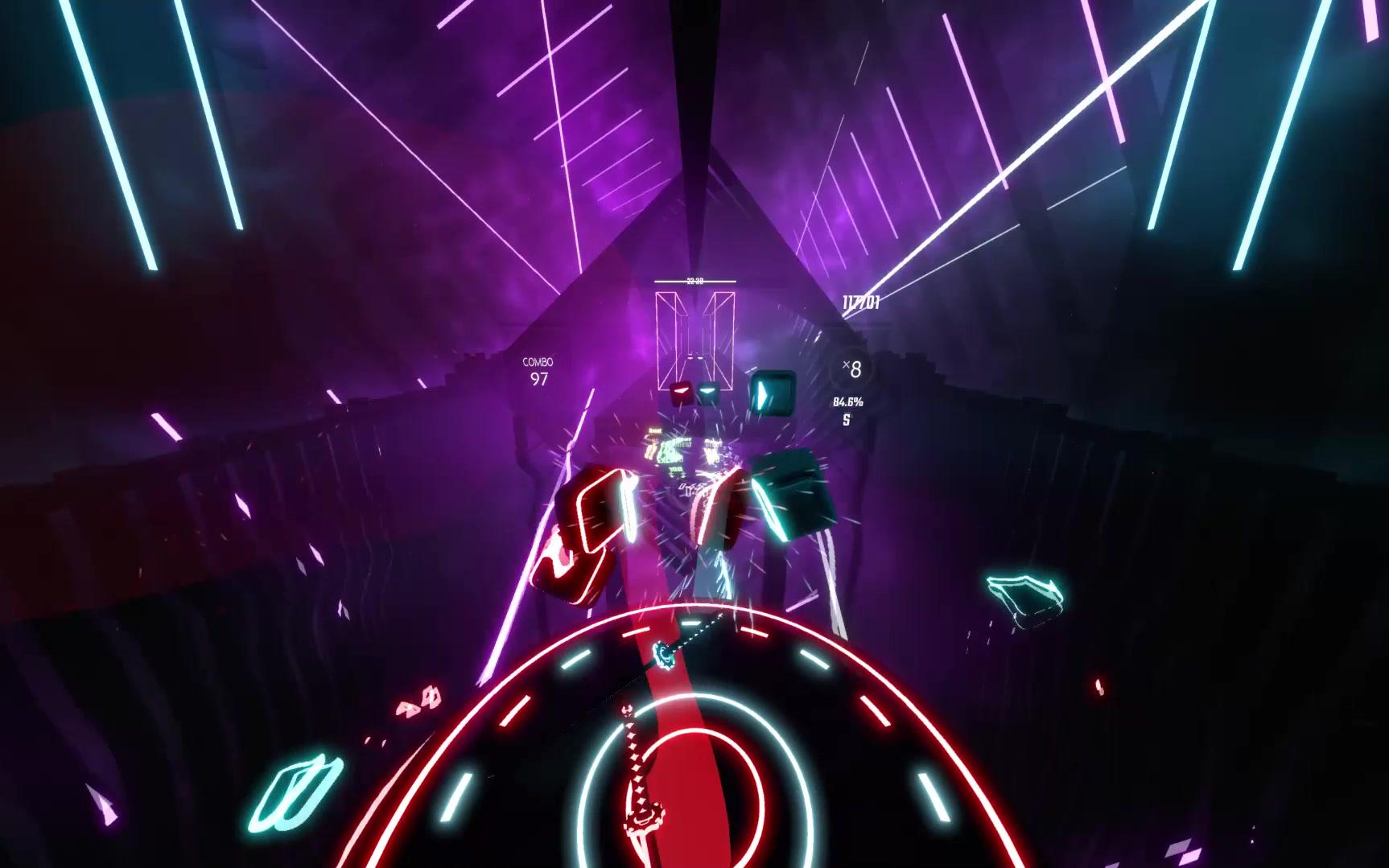 [图]【Beat Saber】Jeff Williams - Red Like Roses Part II EX+难度 S评分