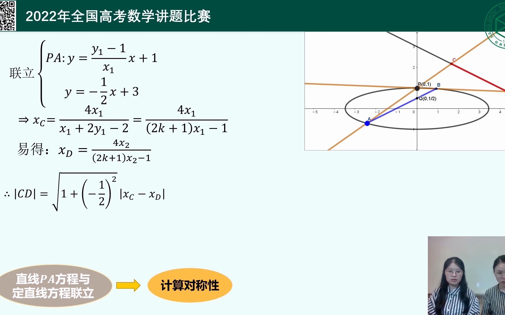 2022年全国高考数学讲题比赛特等奖:浙江卷第21、22讲题哔哩哔哩bilibili