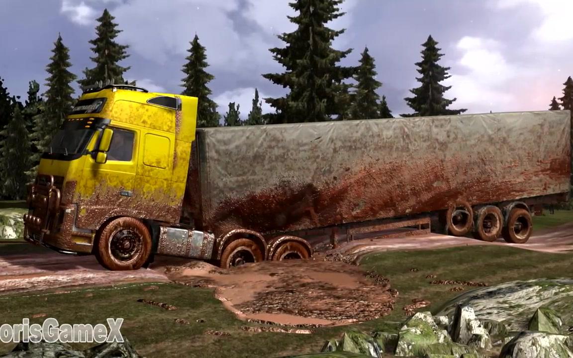 欧洲卡车模拟2 or 旋转轮胎