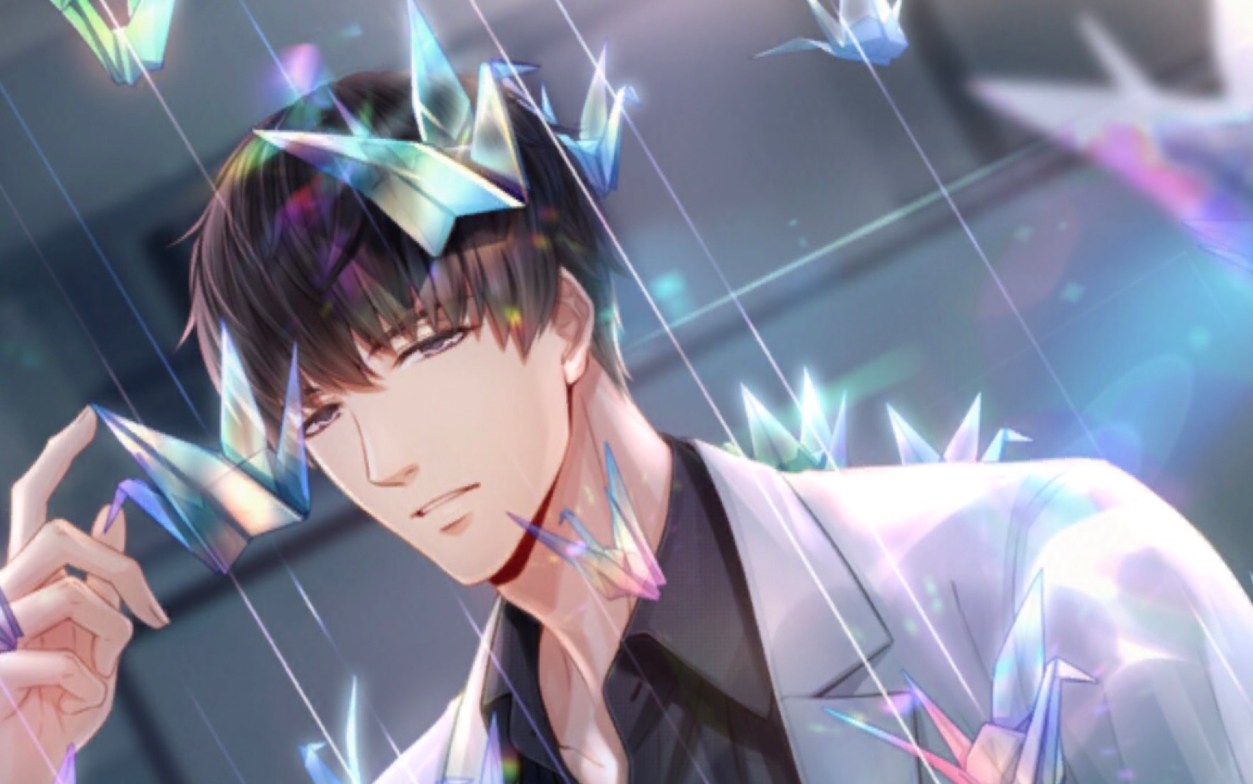 恋与制作人 许墨ssr 雨夜变奏 约会【雨夜之约】(语音版)_哔哩哔哩